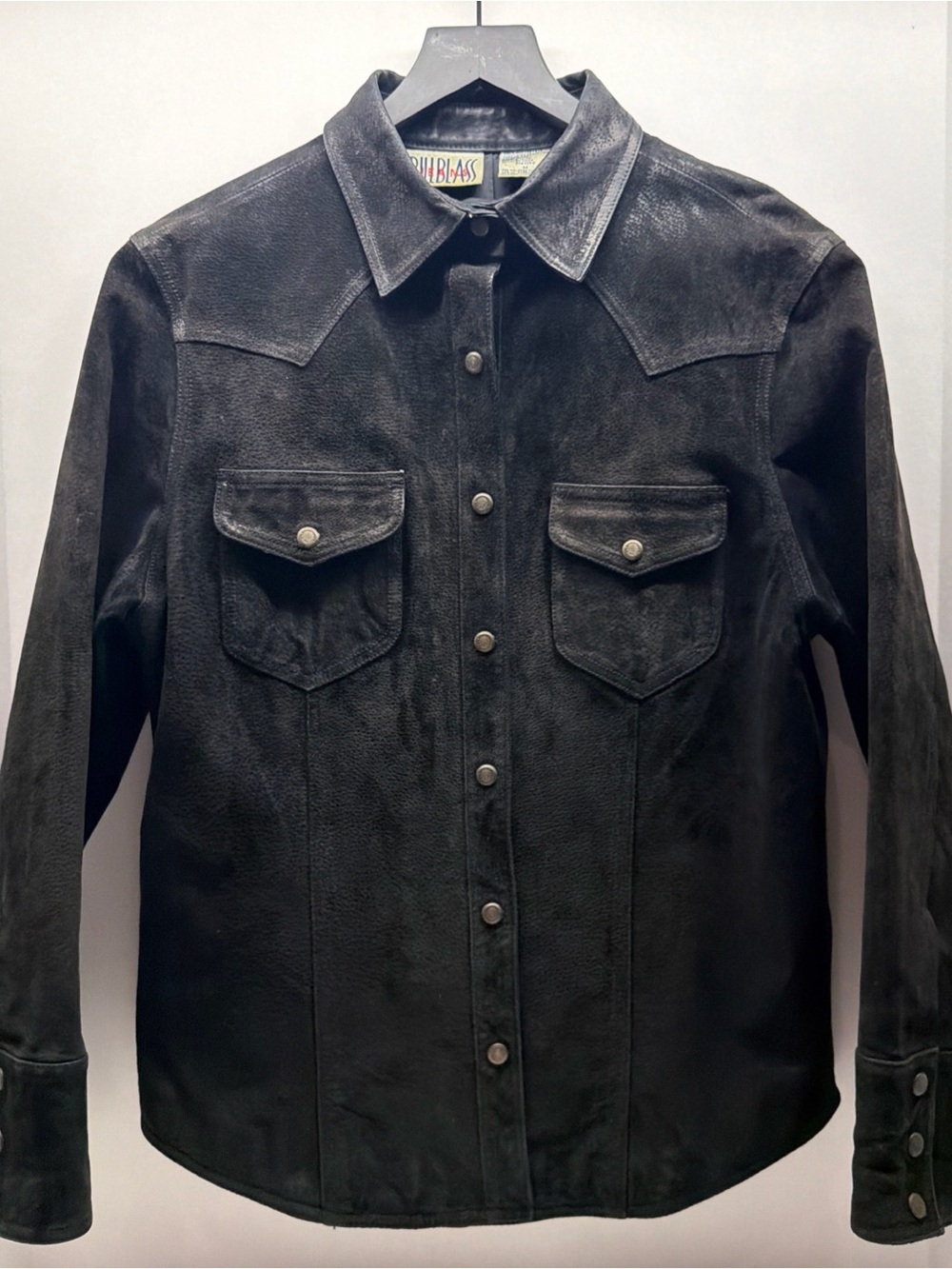 bill blass Black Suede Jacket Ralph Lauren inspired bsize M